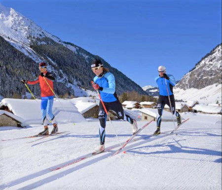 Ski de fond rigolo au Nordic Park