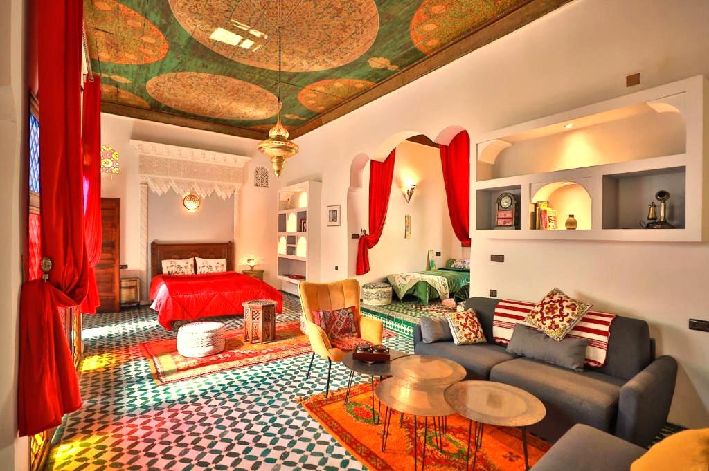 Fès - Riad Le Moucharabieh 54€ / nuit pour 2 pers, Chambre double, pdj compris | 980 Fès - Riad Le Moucharabieh 54€ / nuit pour 2 pers, Chambre double, pdj compris | 980